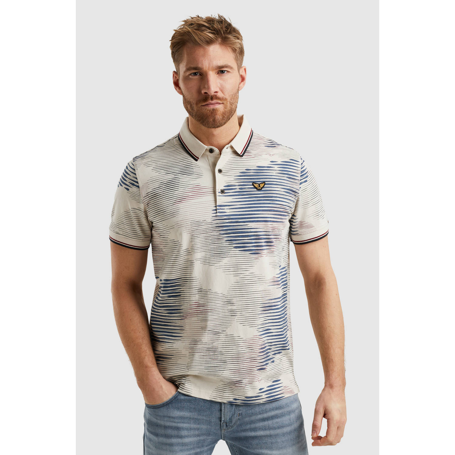 PME LEGEND Polo met allover print