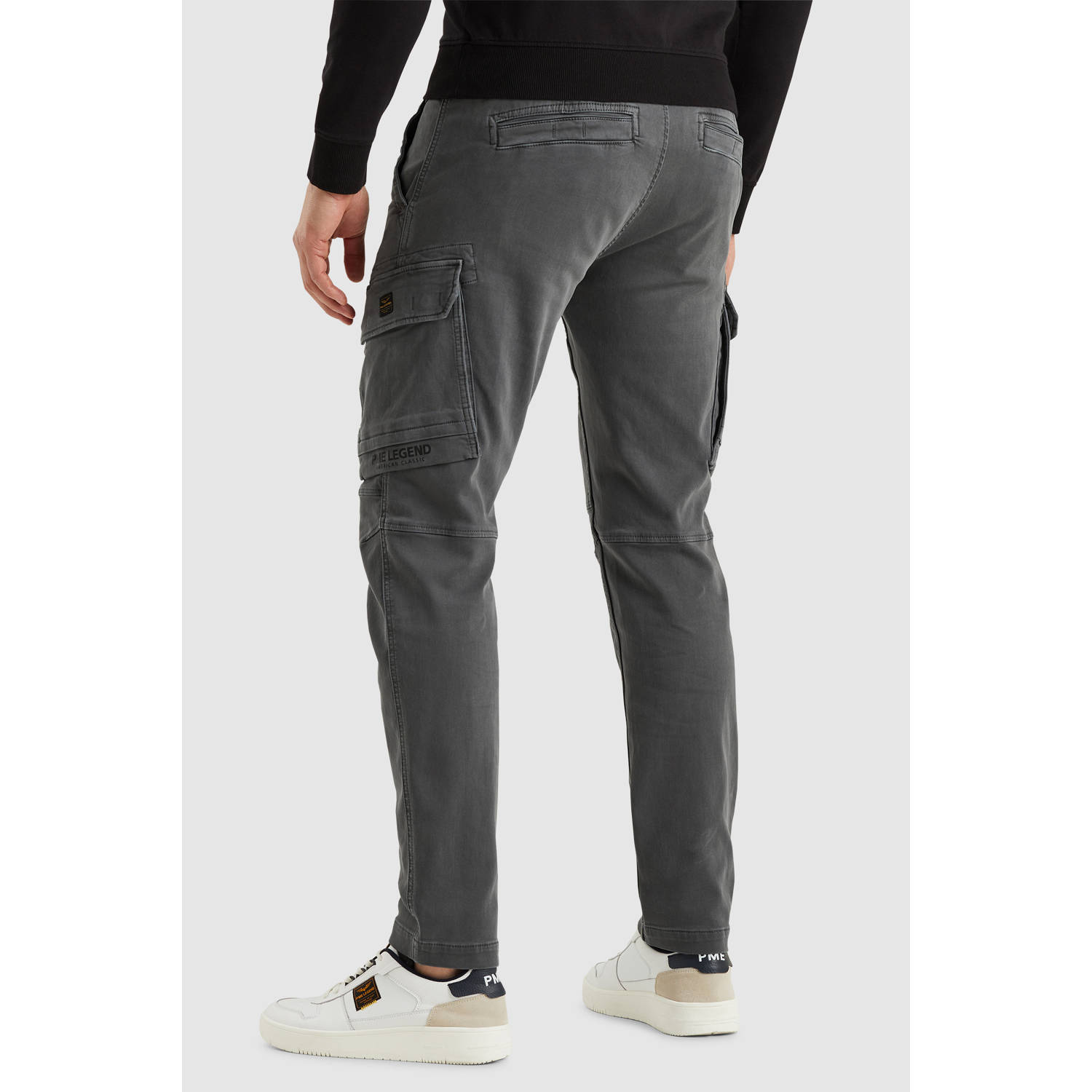 PME Legend tapered EXPEDIZER CARGO sweatbroek grijs