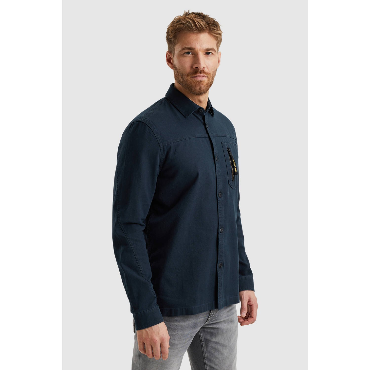 PME Legend overshirt donkerblauw