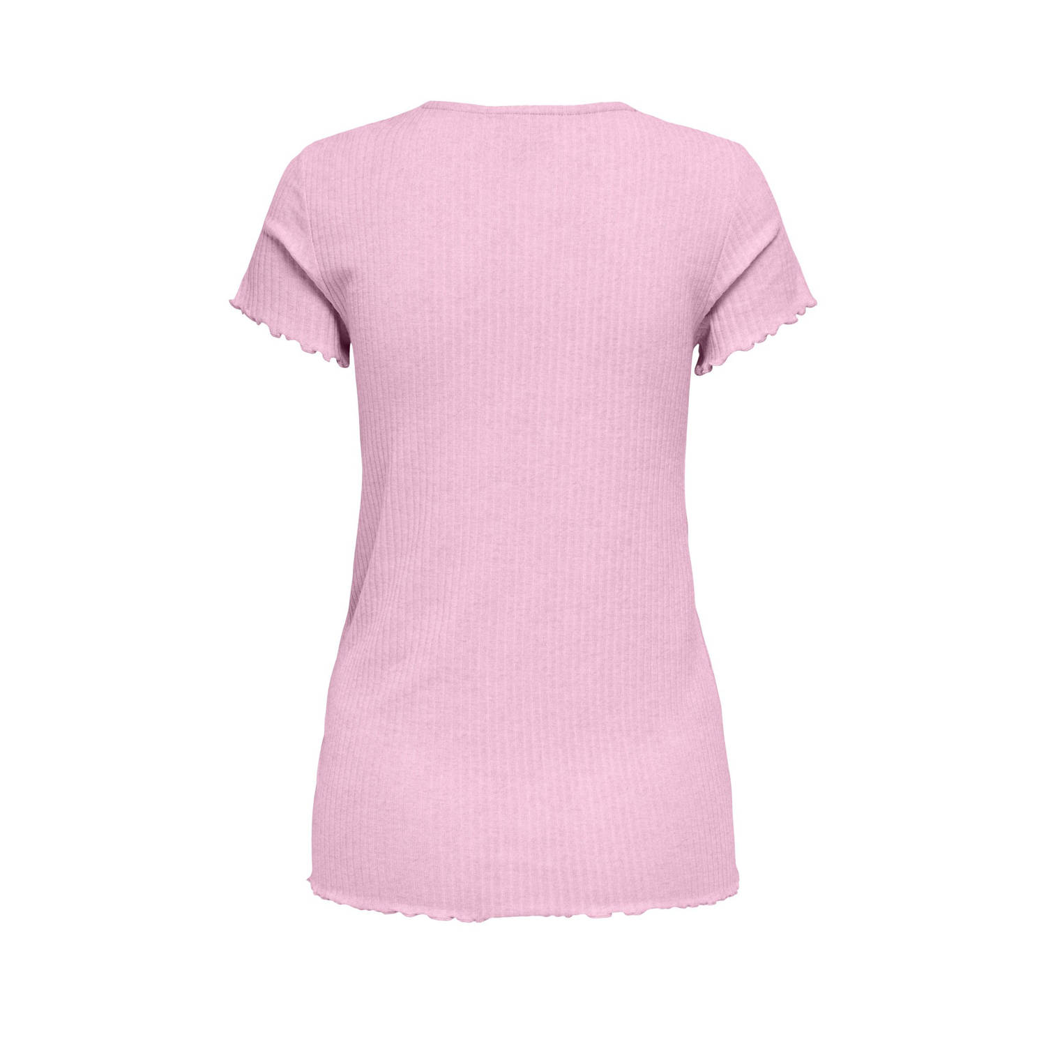 ONLY MATERNITY zwangerschaps top rib gebreid lichtoze