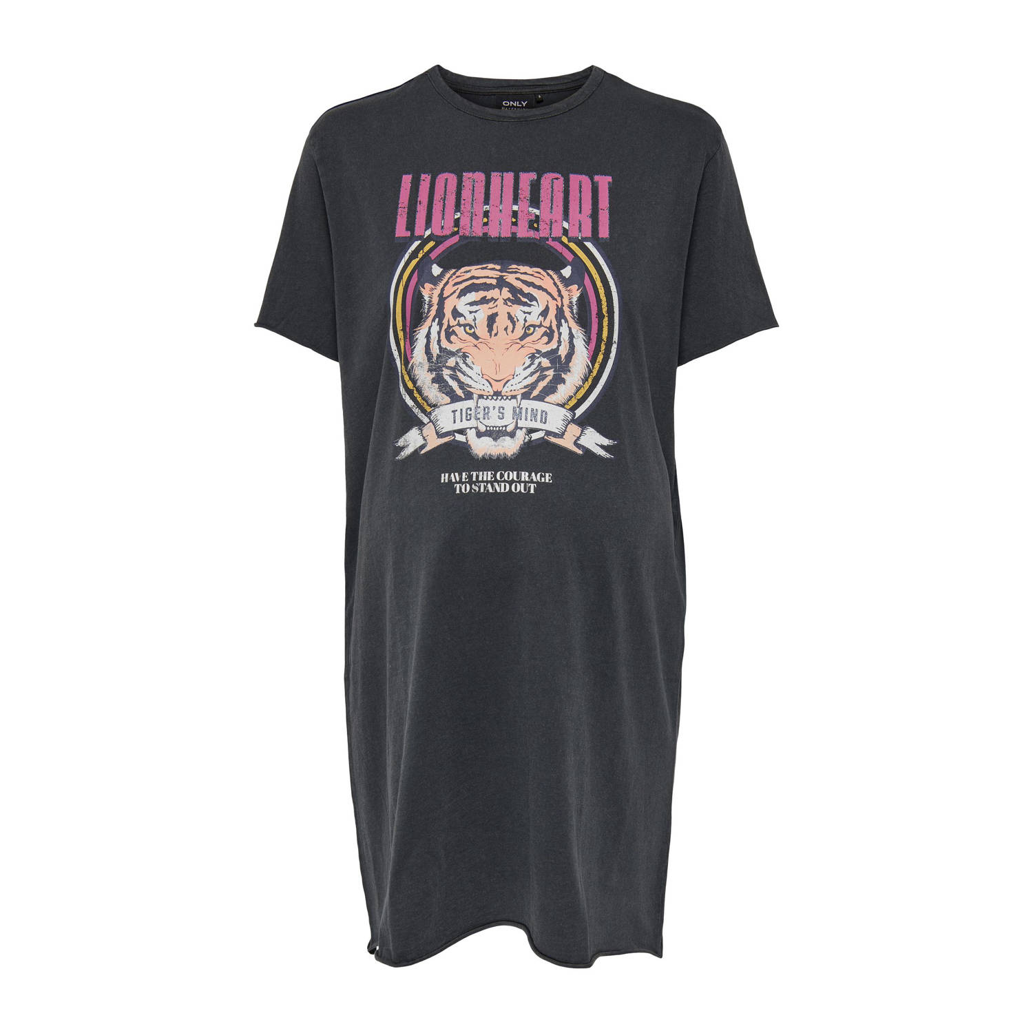 ONLY MATERNITY zwangerschaps T-shirtjurk antraciet