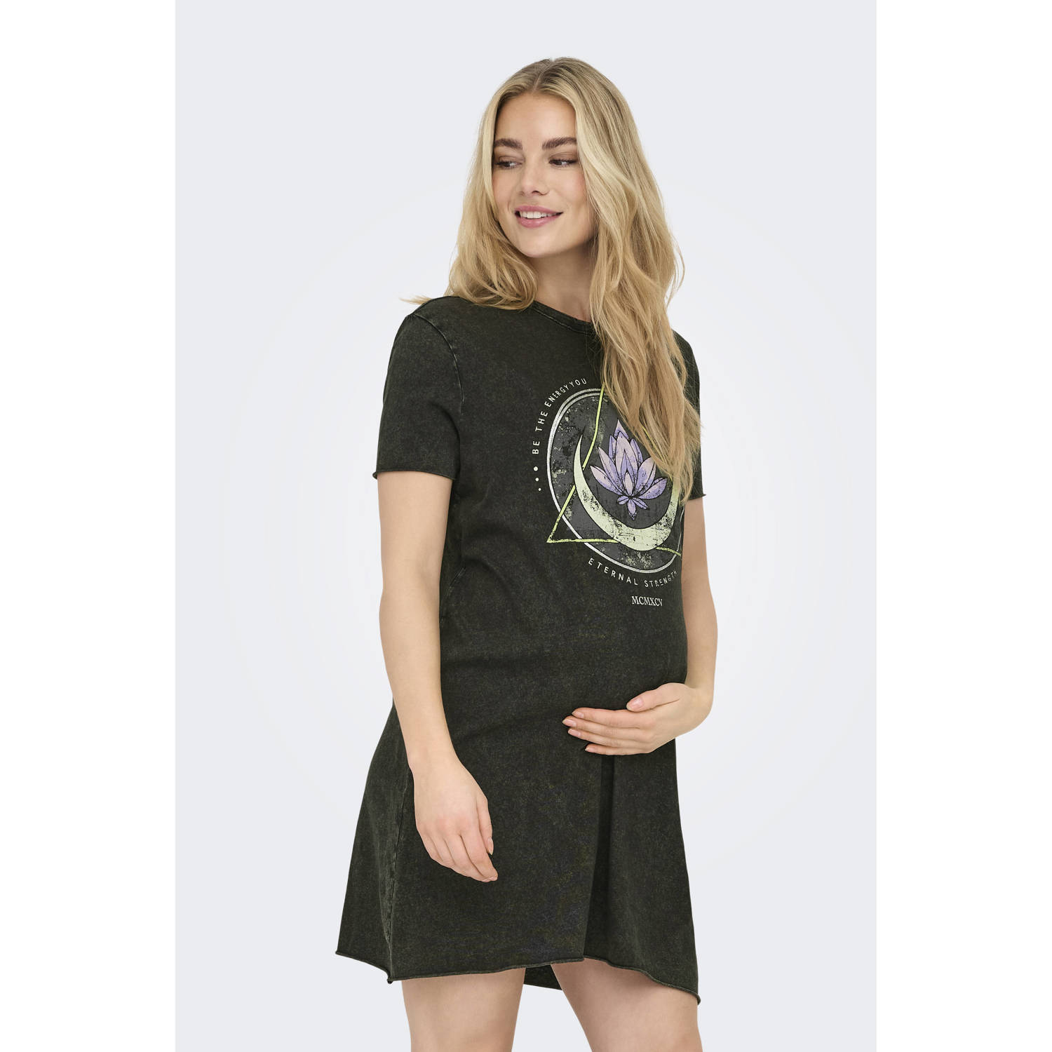 ONLY MATERNITY zwangerschaps T-shirtjurk