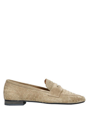 suède loafers taupe