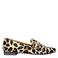 Babouche Luna - 8 leren loafers met panterprint beige