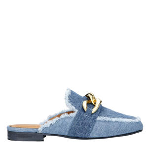 Sammy  denim muiltjes blauw