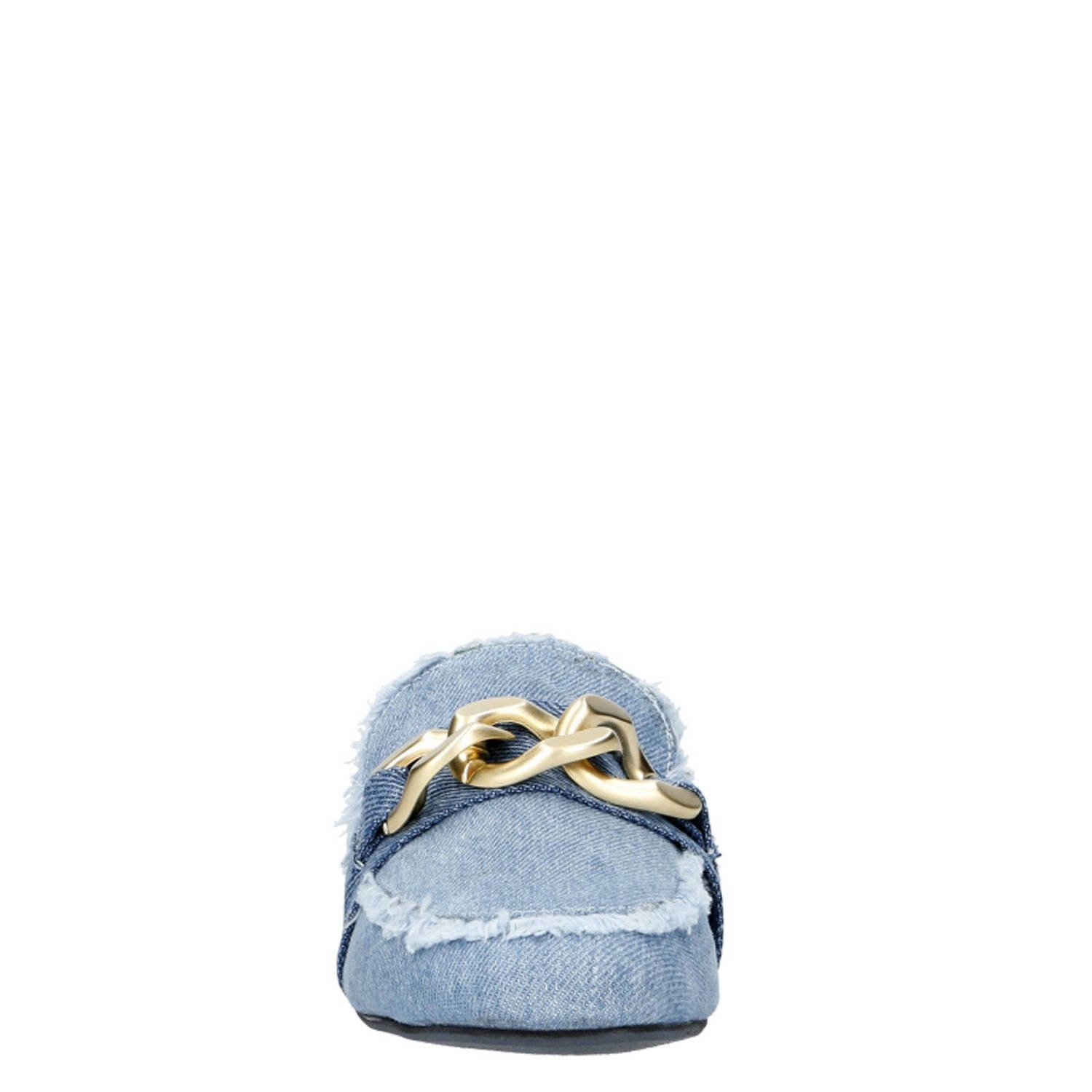 Babouche Pien denim loafers blauw