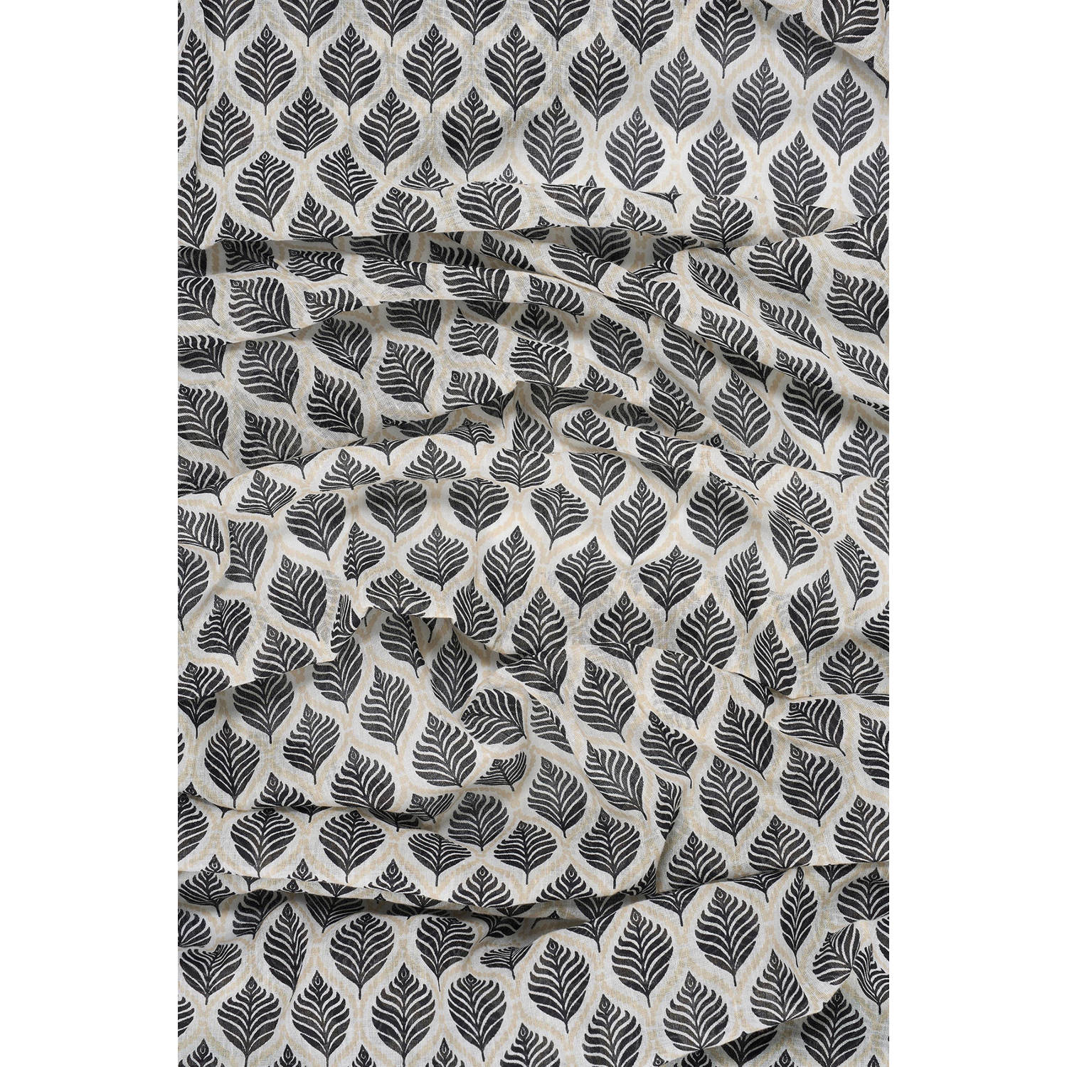 Expresso sjaal met all over print ecru geel
