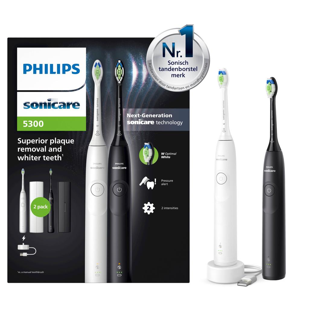 Philips Sonicare 5300 Series HX7109/01 elektrische tandenborstel duoset