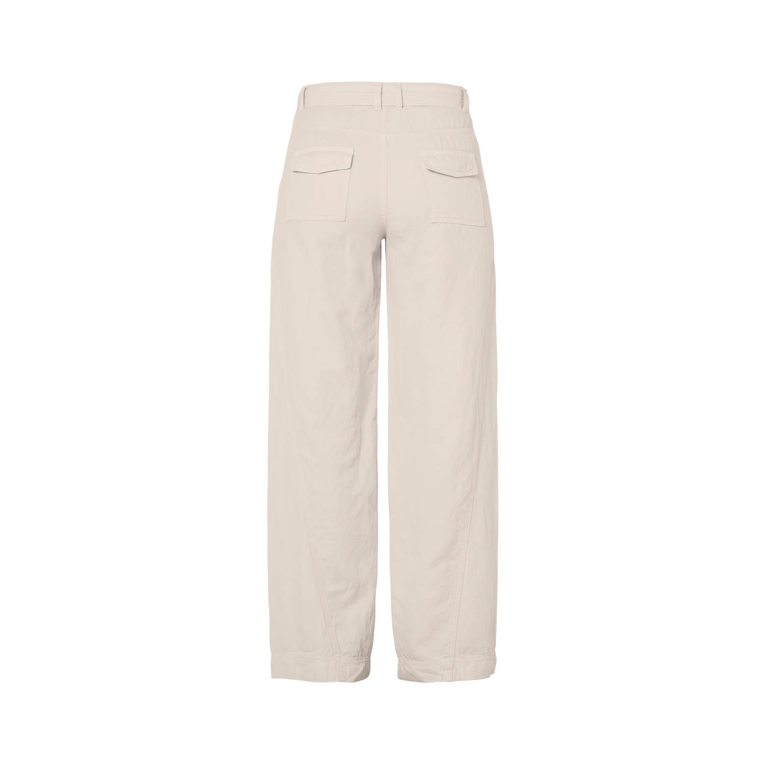 Beaumont wide leg high waist palazzo broek beige