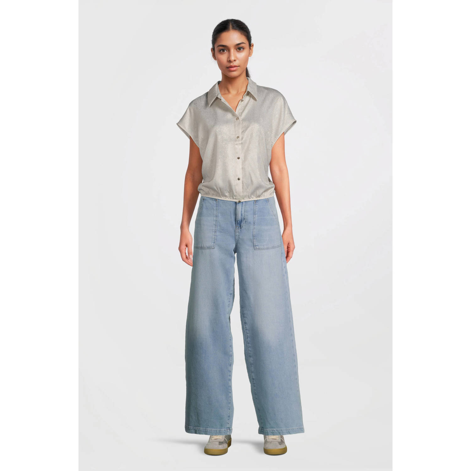 Beaumont blouse zilver