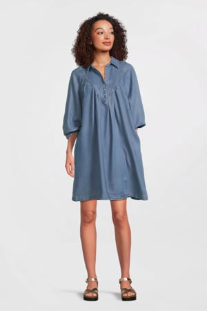Shengwan Losse tuinrok voor dames, lange jurk met bretels, jeansrok, overall, blauw, 3XL Shengwan Losse tuinrok voor dames, lange jurk met bretels, jeansrok, overall, blauw, 3XL