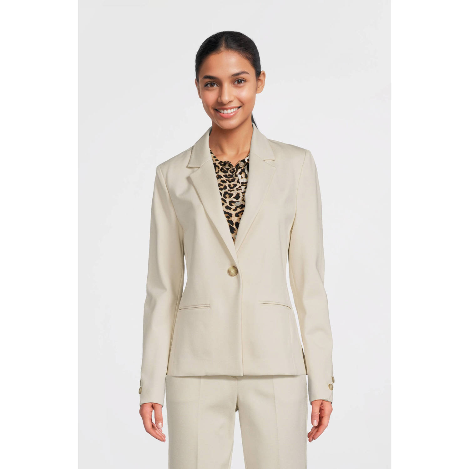 Beaumont regular blazer beige