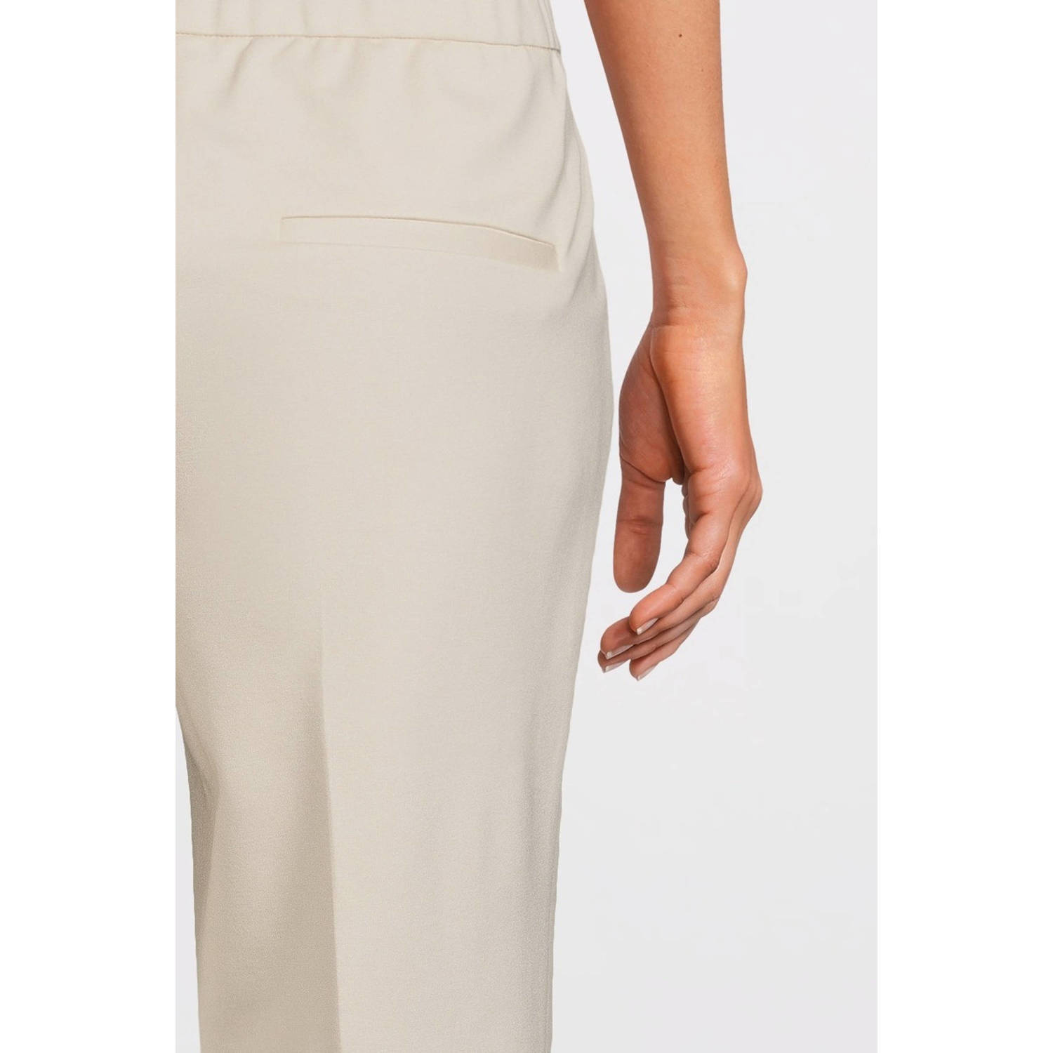 Beaumont straight regular waist pantalon zand