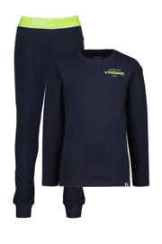 thumbnail: Vingino   pyjama donkerblauw/neongeel