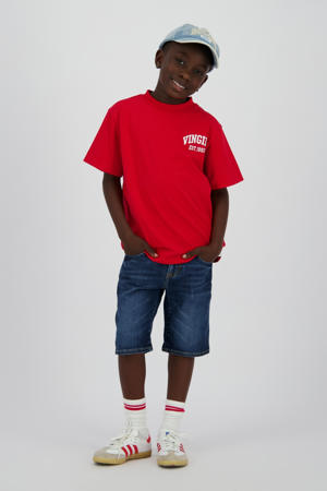 regular short medium blue denim
