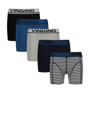 boxershort - blauw/grijs/zwart (set van 5)
