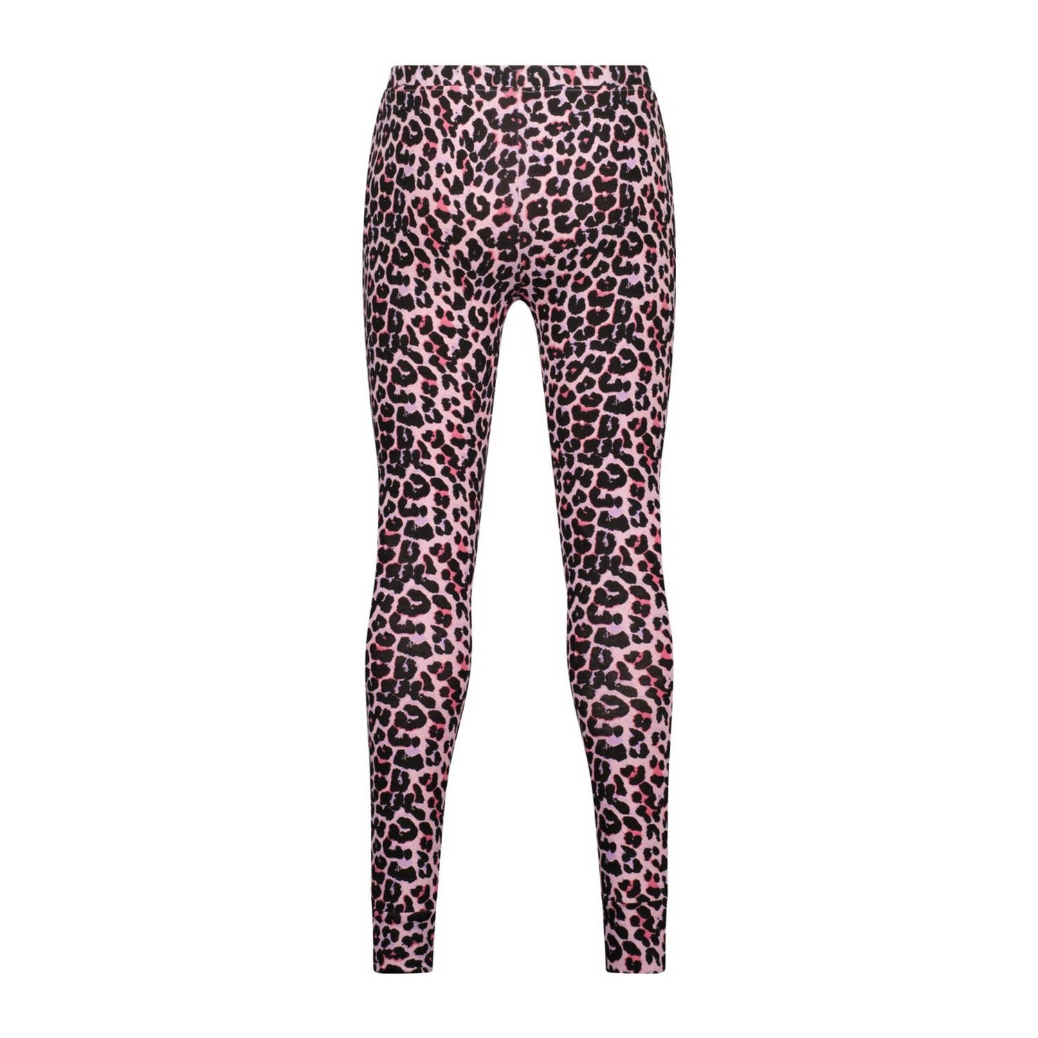 Vingino pyjama met panterprint roze zwart
