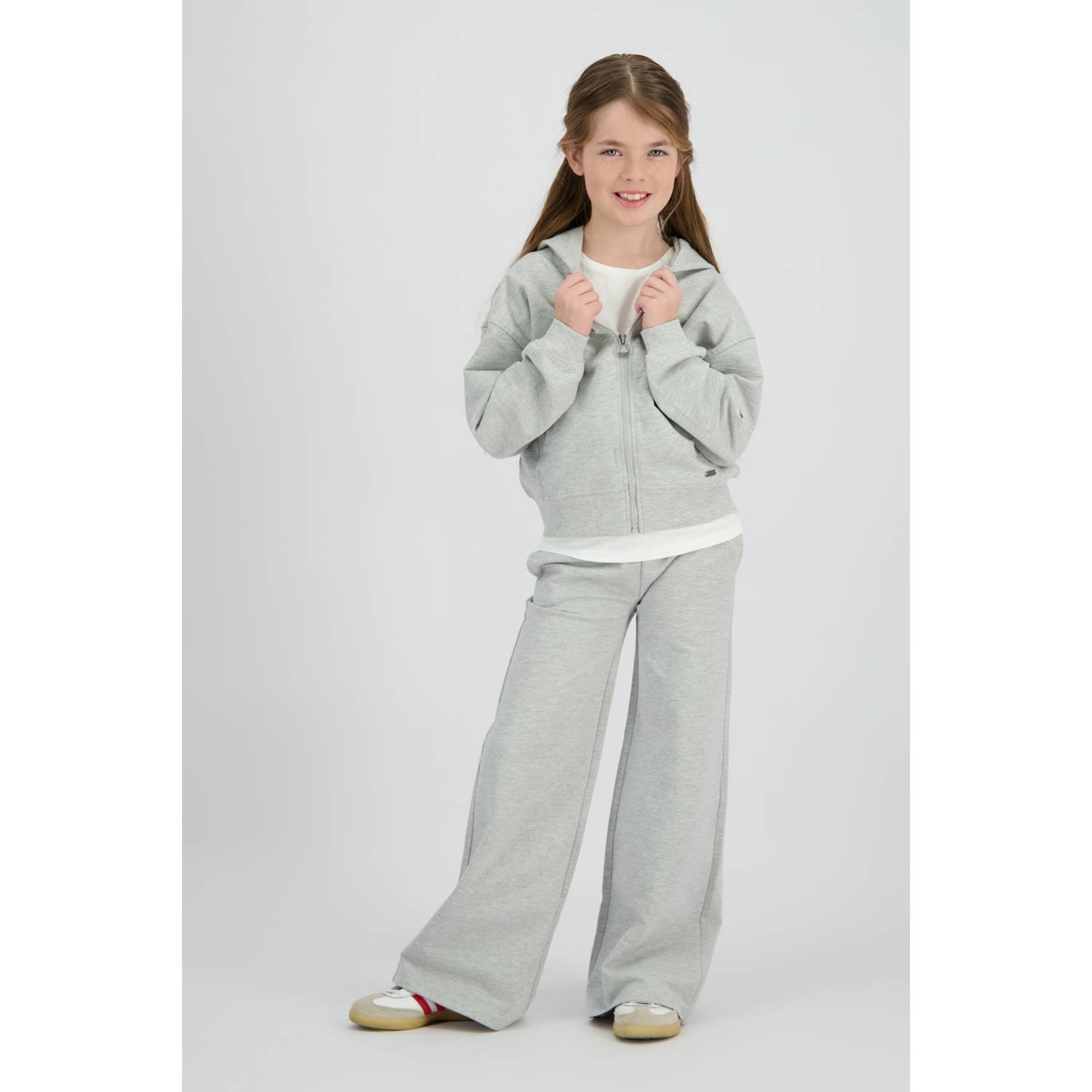 Vingino sweatvest grijs melange