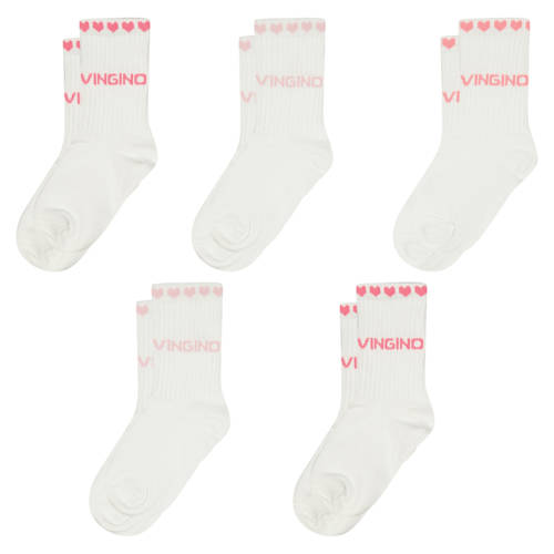 Vingino sokken - set van 5 wit/multicolor afbeelding