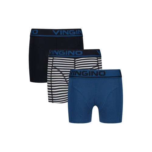 Vingino boxershort - set van 3 blauw/donkerblauw afbeelding