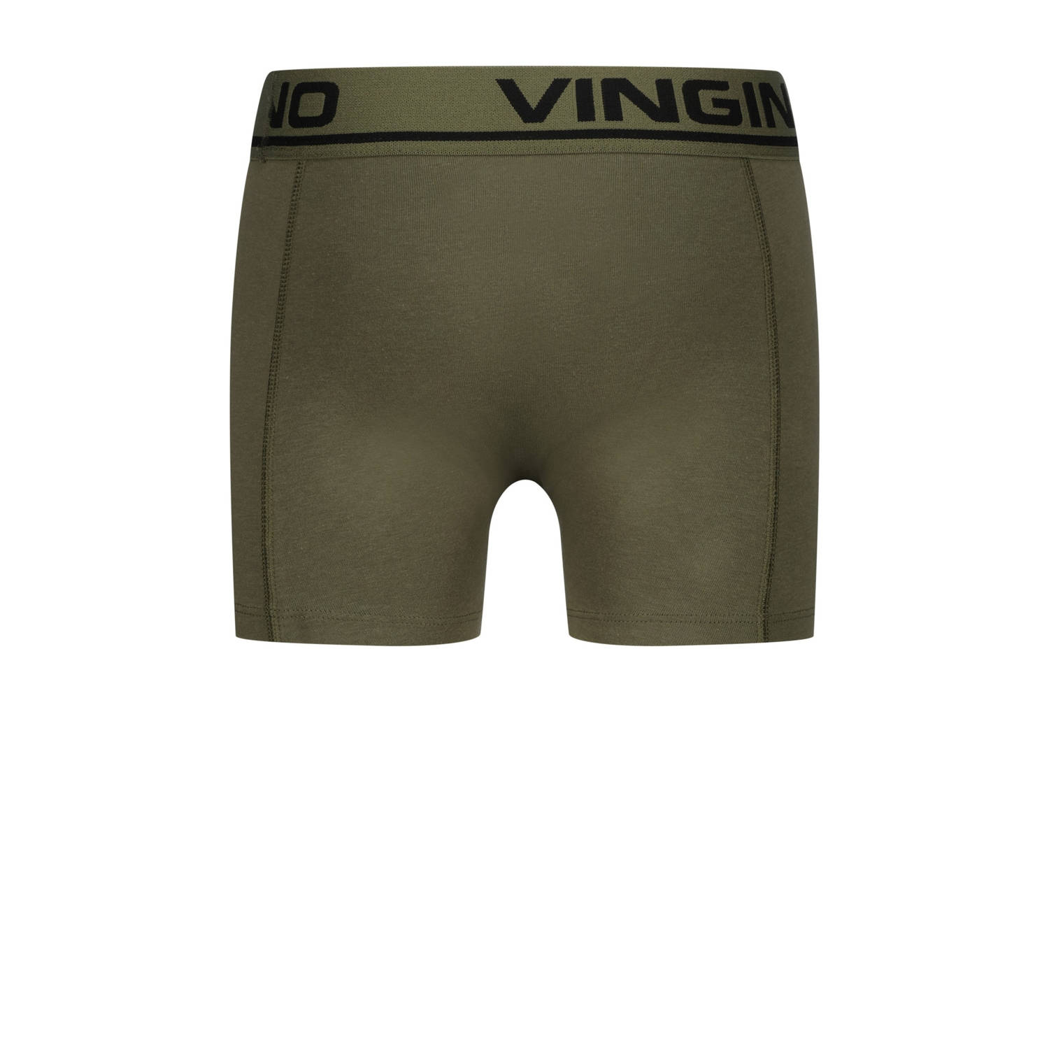 Vingino boxershort set van 5 grijs groen zwart