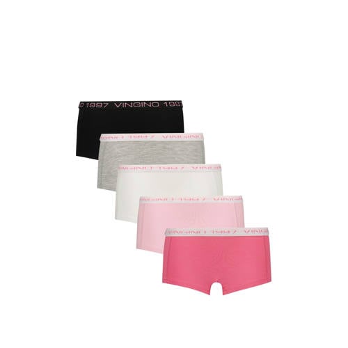 Vingino short - set van 5 roze/multicolor afbeelding