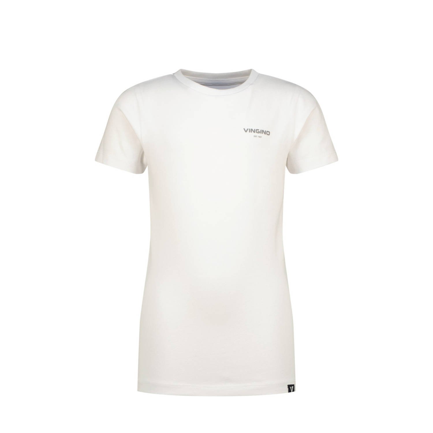 VINGINO Jongens Polo's & T-shirts Basic Round Neck Wit