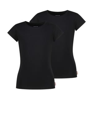 T-shirt - zwart (set van 2)