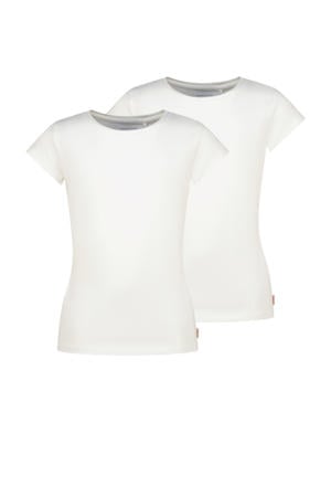 T-shirt - wit (set van 2)