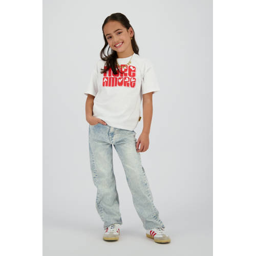 Vingino straight fit jeans light blue denim afbeelding