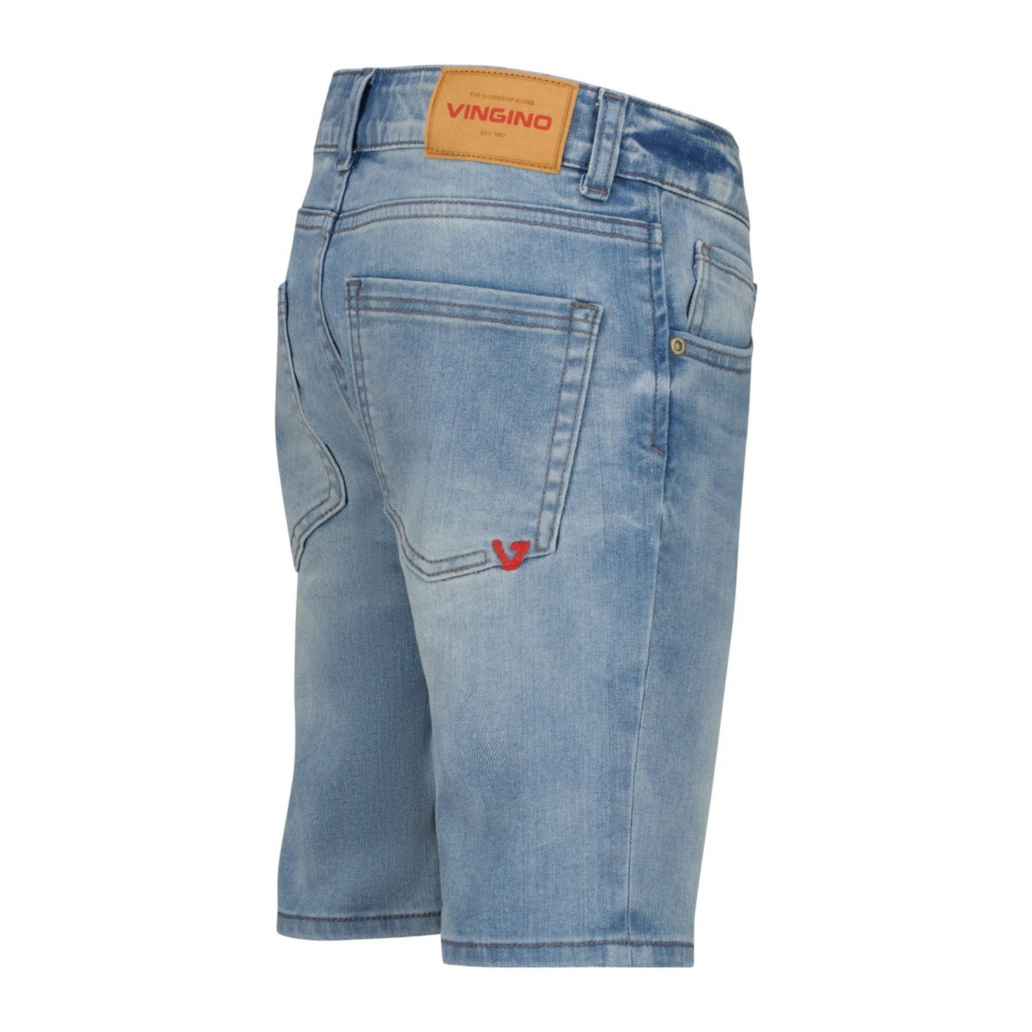 Vingino denim regular denim short light blue denim