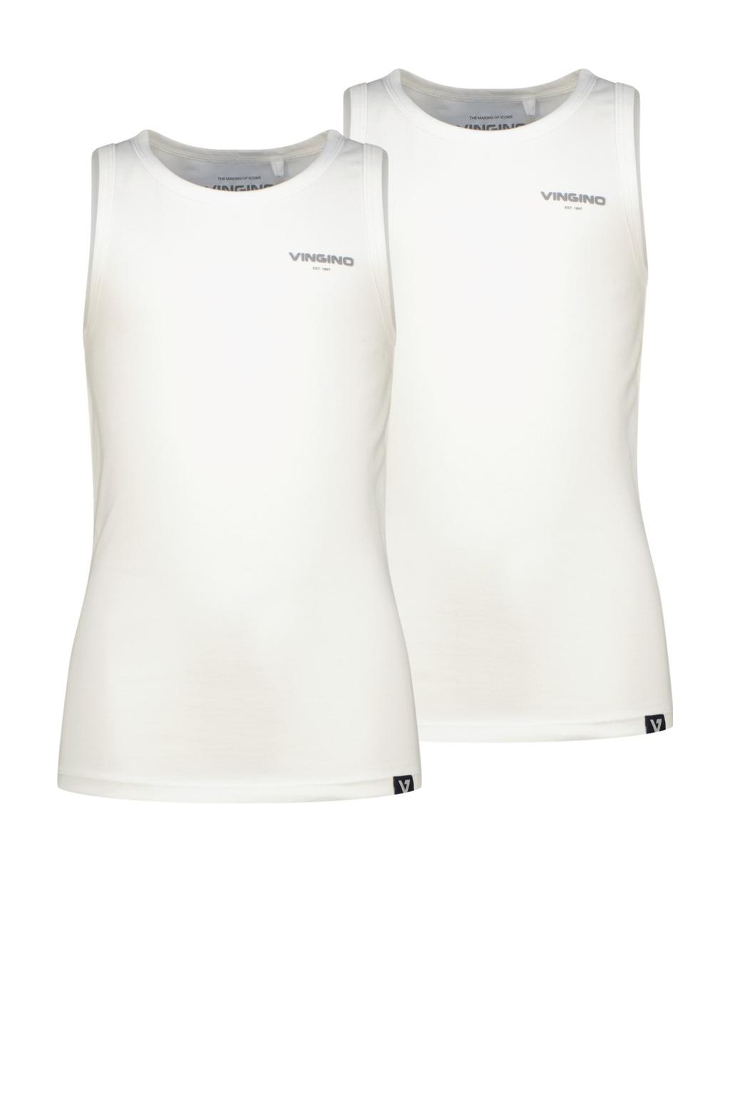 Vingino tanktop - wit (set van 2)
