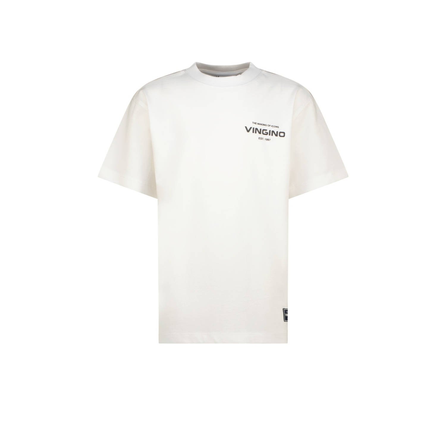 VINGINO Jongens Polo's & T-shirts Basic Oversized Wit