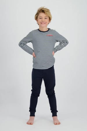 pyjama donkerblauw/wit/rood