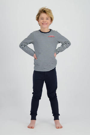 pyjama donkerblauw/wit/rood