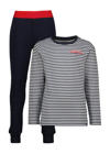 Donkerblauw/wit/rood