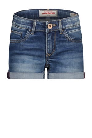regular short medium blue denim