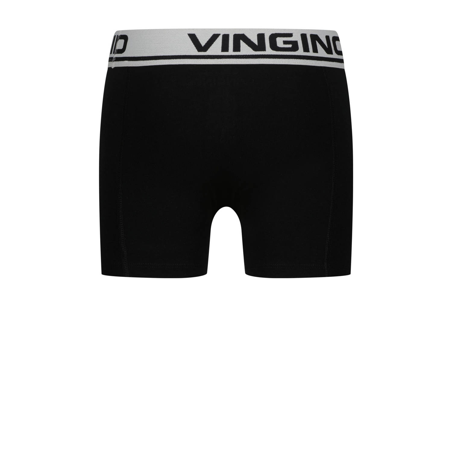 Vingino boxershort set van 3 zwart wit
