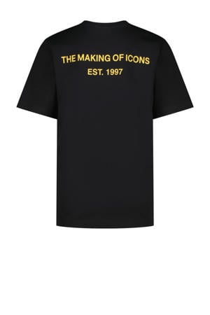 T-shirt met backprint zwart
