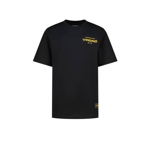 Vingino T-shirt met backprint zwart afbeelding