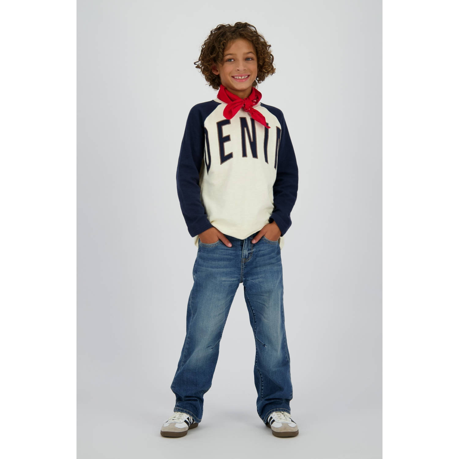 Vingino relaxed loose fit jeans medium blue denim