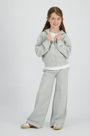 relaxed casual broek grijs melange