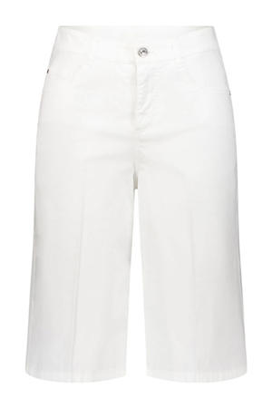 wide leg regular waist bermuda short wit