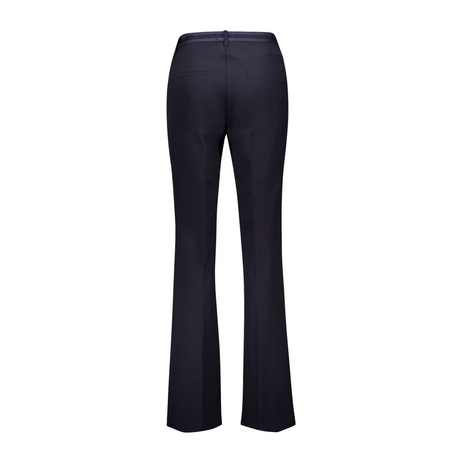 gardeur flared regular waist broek donkerblauw