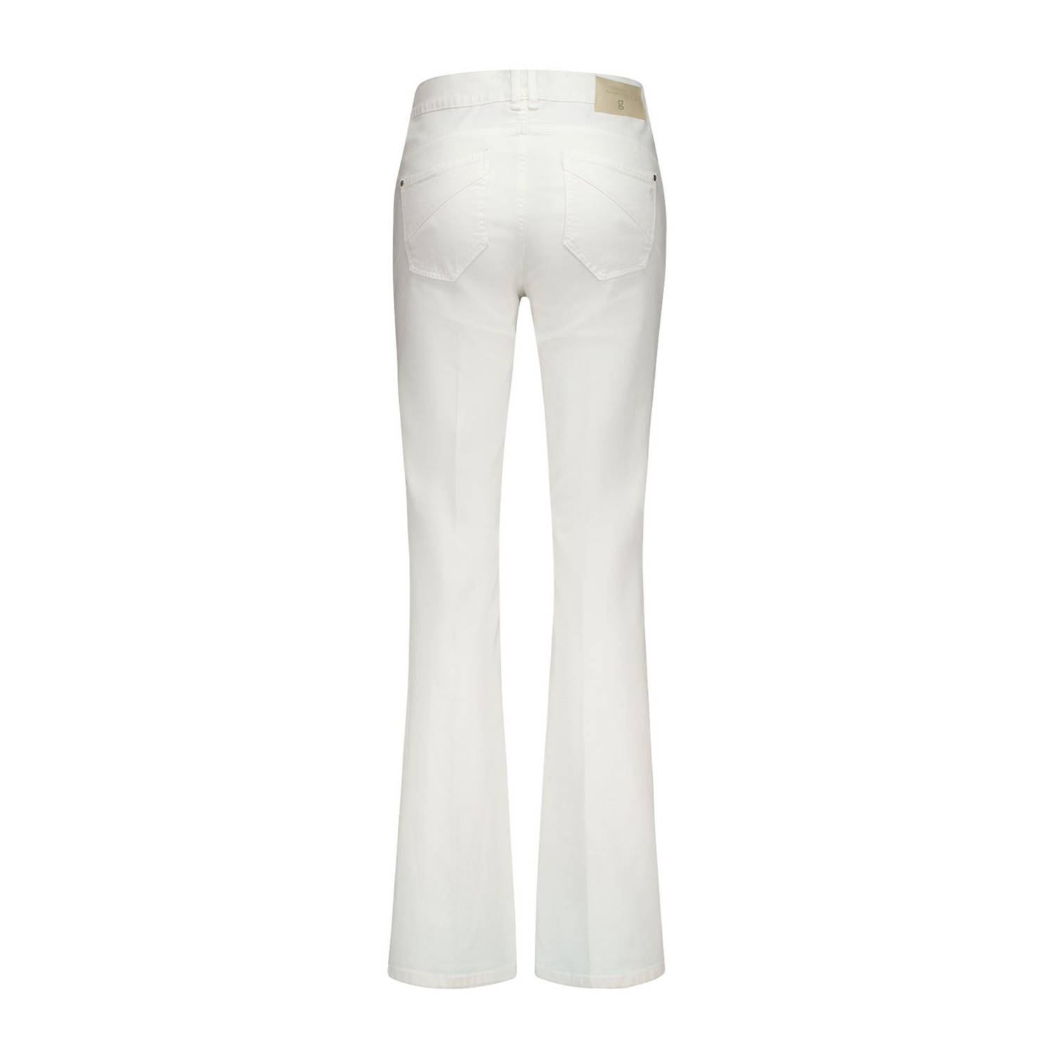 gardeur bootcut regular waist broek wit