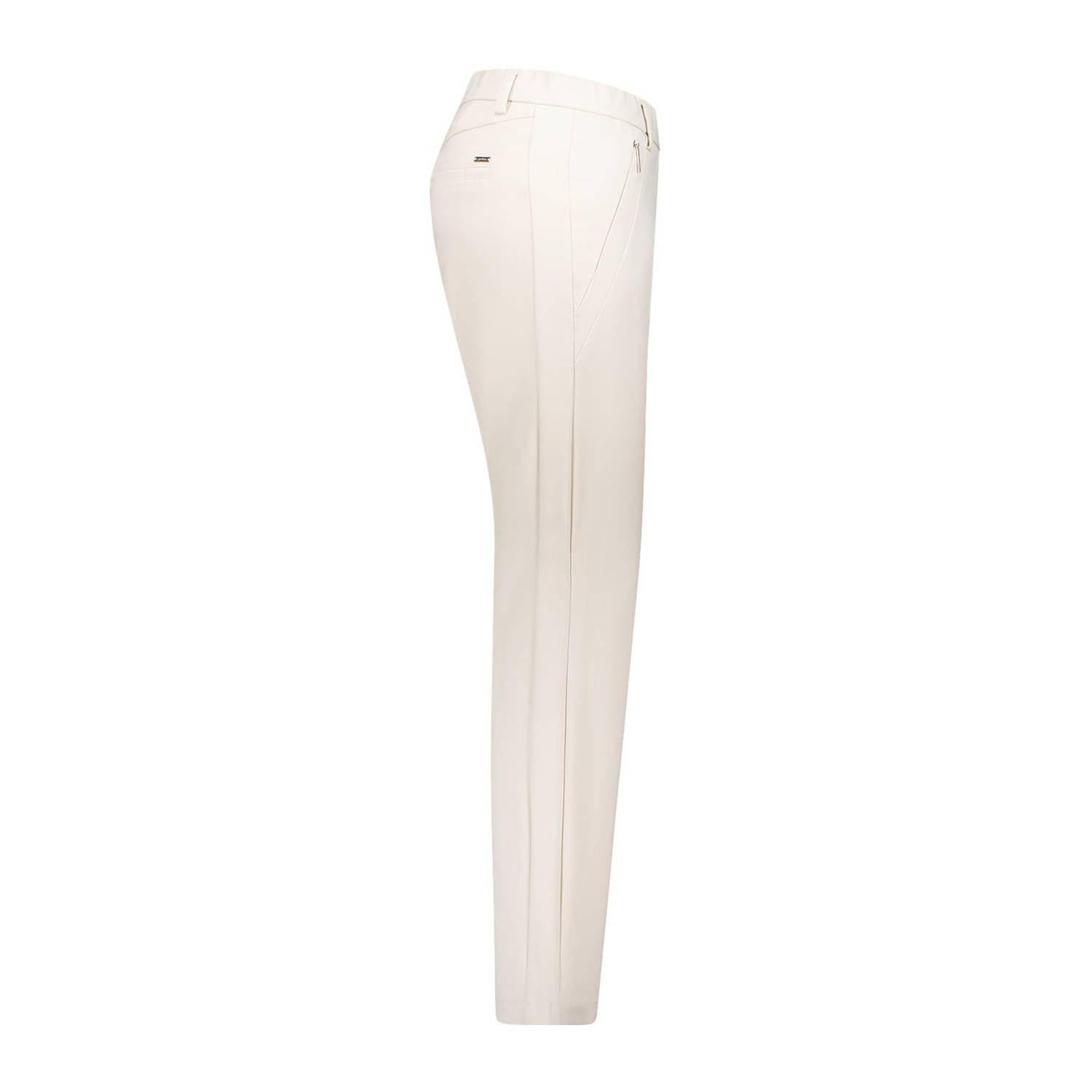 gardeur straight regular waist pantalon ecru