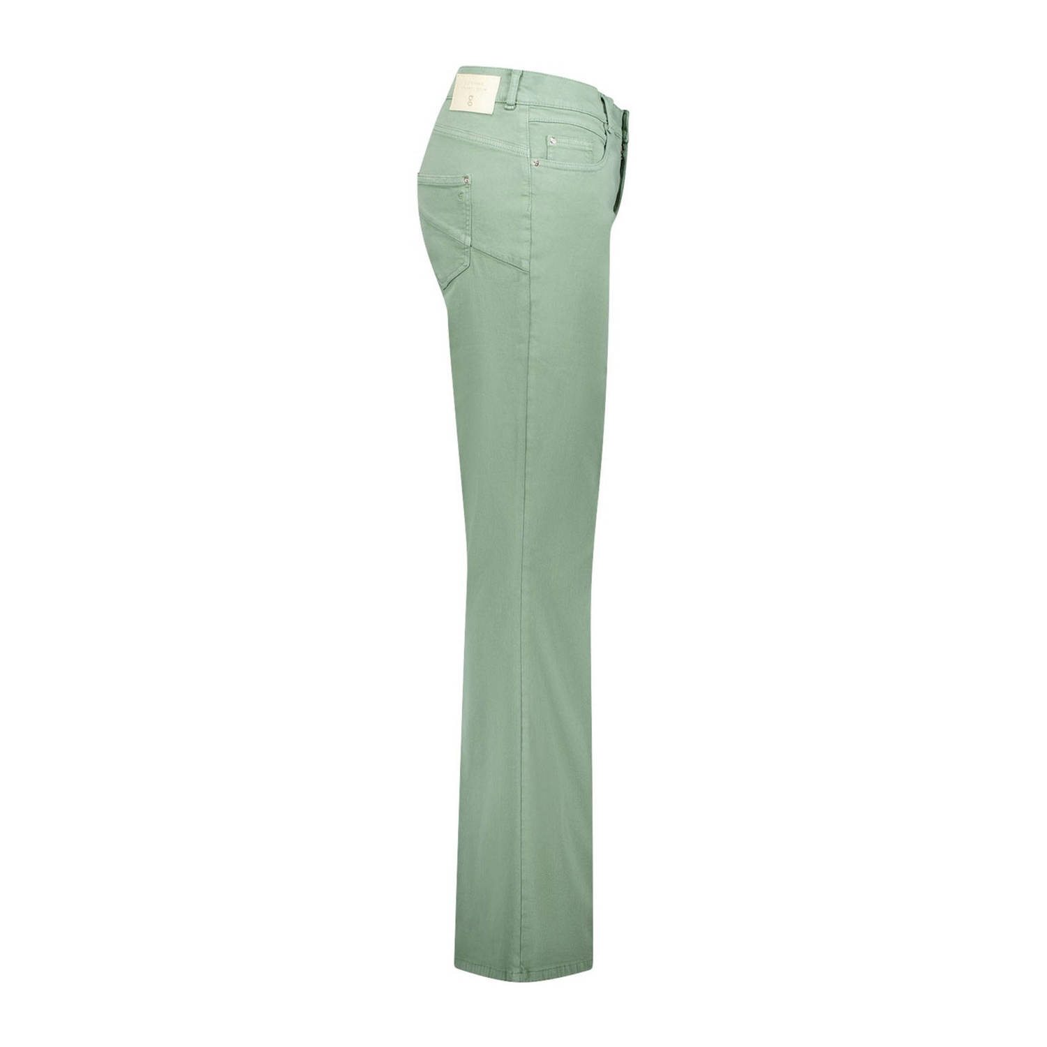 gardeur bootcut regular waist broek lichtgroen