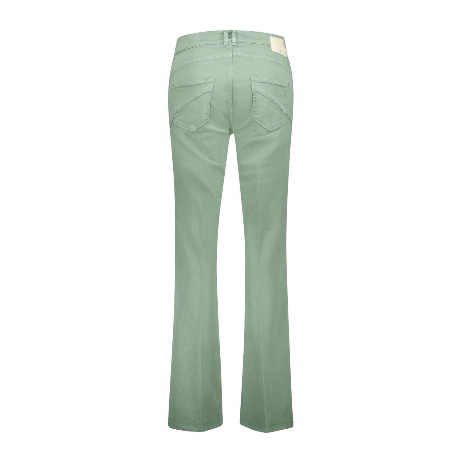 gardeur bootcut regular waist broek lichtgroen