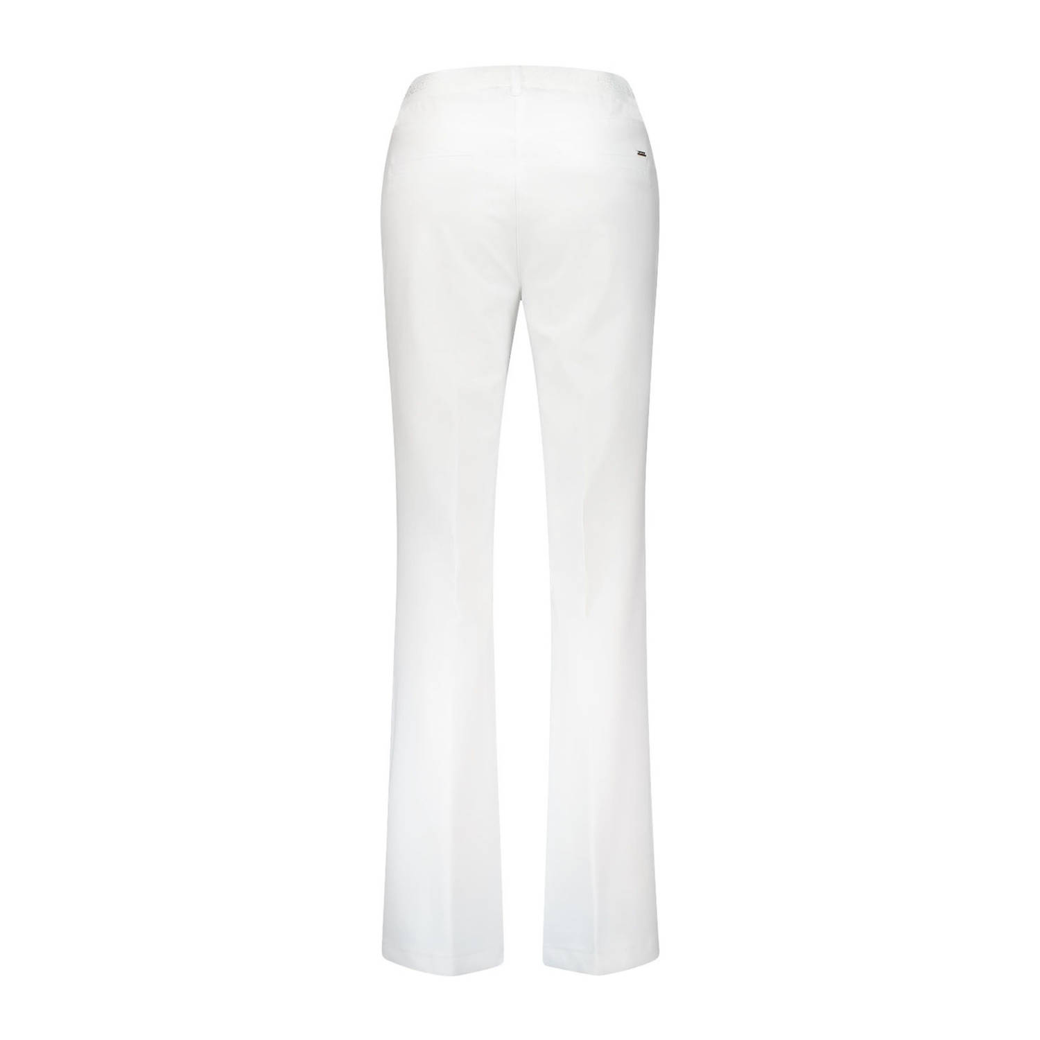 gardeur slim regular waist broek wit