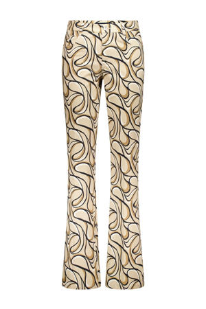 bootcut regular waist broek multi